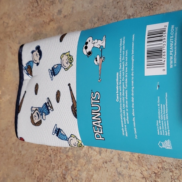 Peanuts Baseball themed 2 pk dish drying mats NWT - Picture 2 of 6